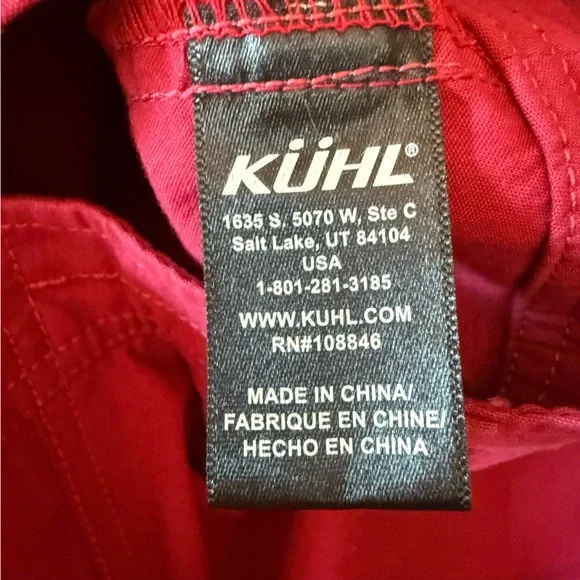 KÜHL Splash 11" Cargo Shorts in Plum Performance Fabric Women’s Size 8 - Picture 11 of 12